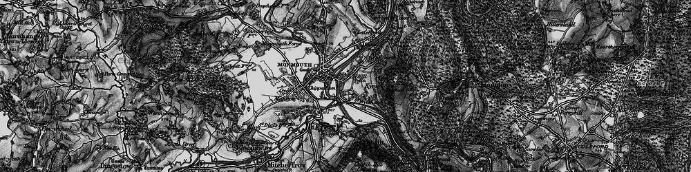 Old map of Dixton in 1896