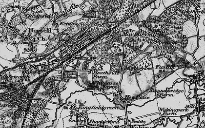 Old map of Maybury in 1896