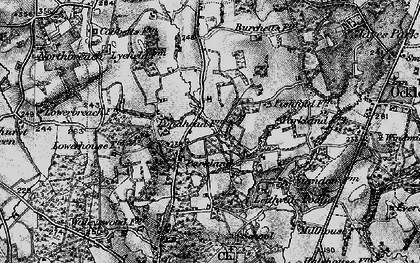 Old map of Mayes Green in 1896
