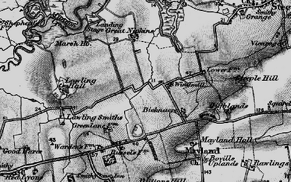 Old map of Mayland in 1895