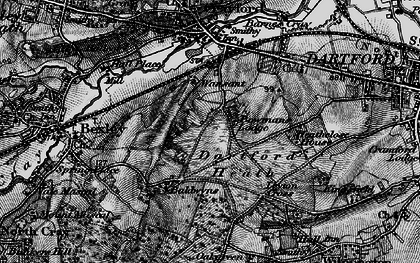 Old map of Dartford Heath in 1895