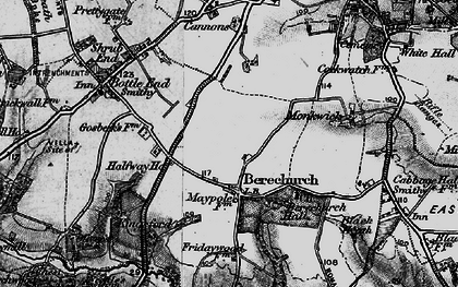 Old map of Maypole Green in 1896