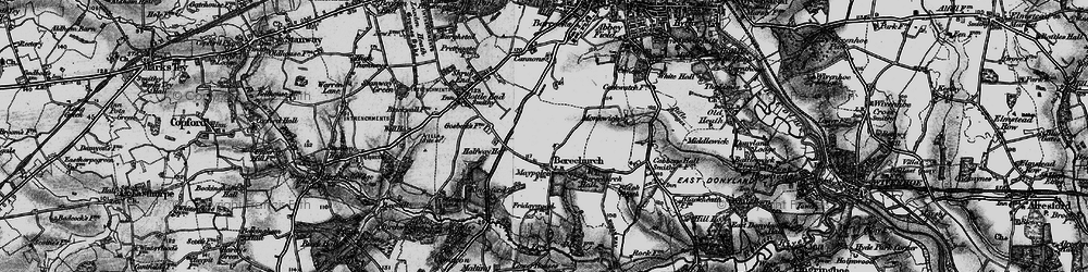 Old map of Maypole Green in 1896