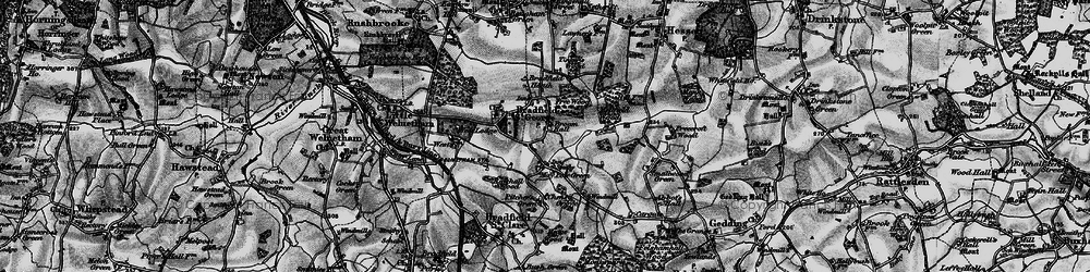 Old map of Maypole Green in 1898