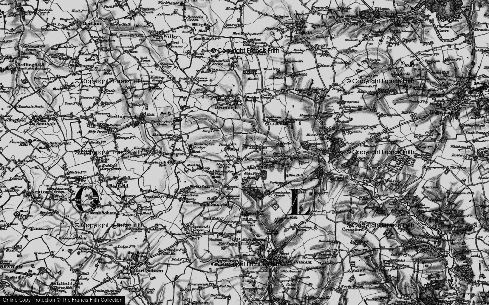 Old Map of Maypole Green, 1898 in 1898
