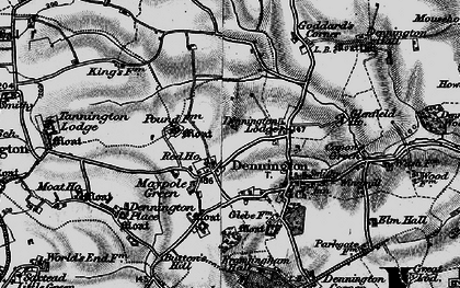 Old map of Maypole Green in 1898