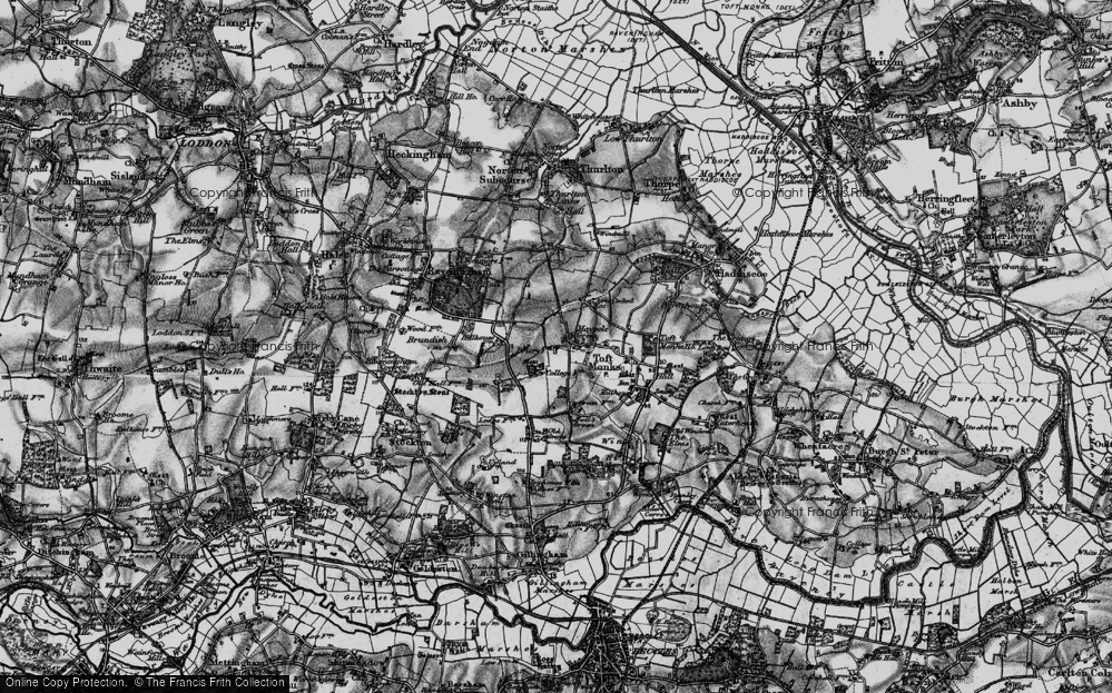 Old Map of Maypole Green, 1898 in 1898