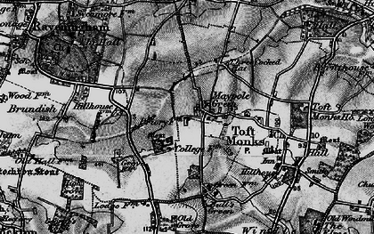 Old map of Maypole Green in 1898