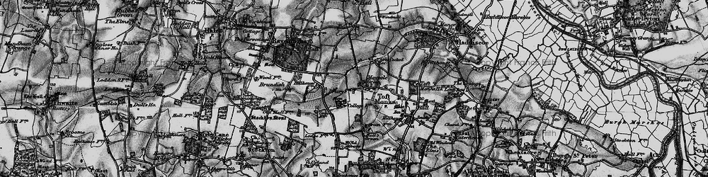 Old map of Maypole Green in 1898