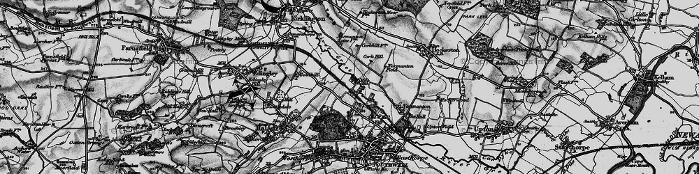 Old map of Maythorne in 1899