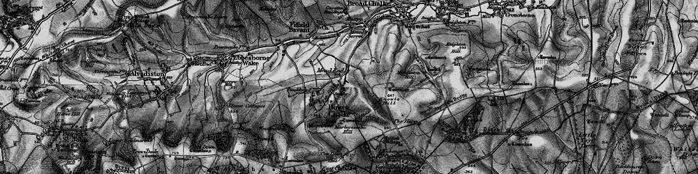 Old map of Mead End in 1895