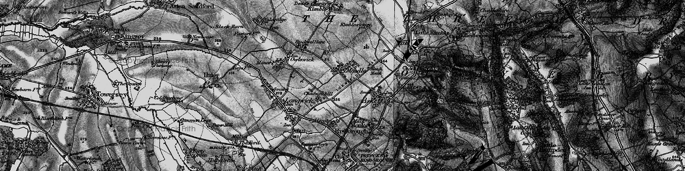 Old map of Meadle in 1895