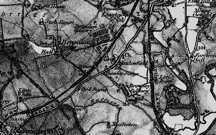 Old map of Meadowfield in 1898
