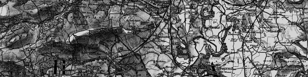 Old map of Brandon-Walk Bishop Auckland in 1898