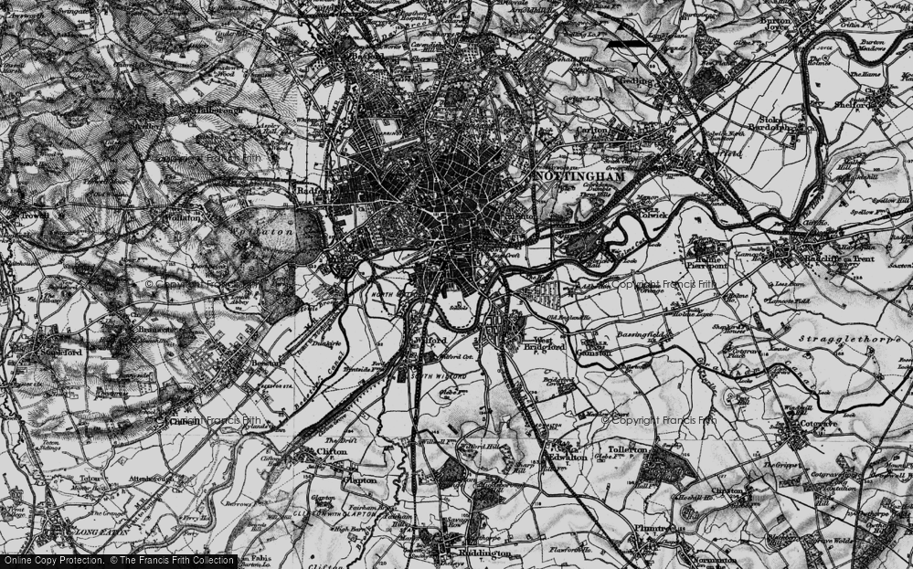 Map Of The Old Meadows Nottingham Old Maps Of Meadows, Nottinghamshire - Francis Frith