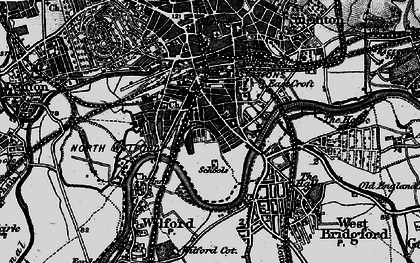Old map of Meadows in 1899