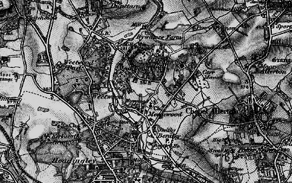 Old map of Meanwood in 1898