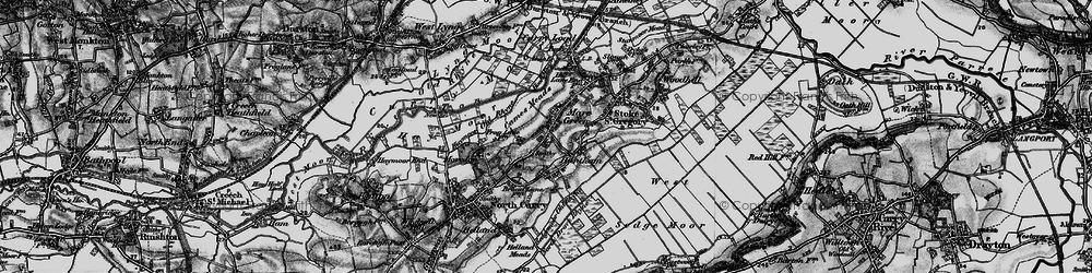 Old map of Meare Green in 1898