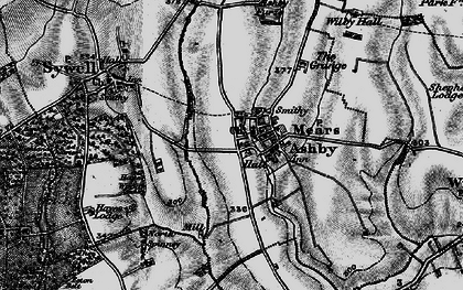 Old map of Mears Ashby in 1898