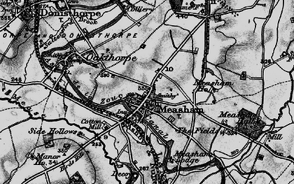 Old map of Measham in 1895