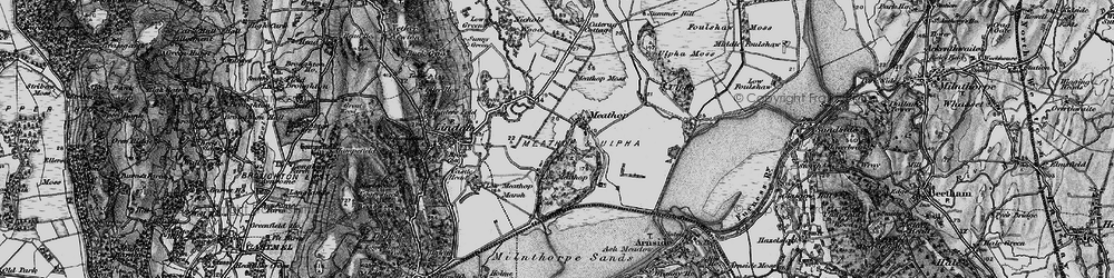 Old map of Meathop in 1898