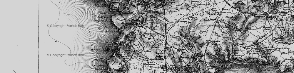 Old map of Meaver in 1895
