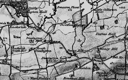 Old map of Medburn in 1897