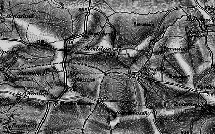 Old map of Meddon in 1896