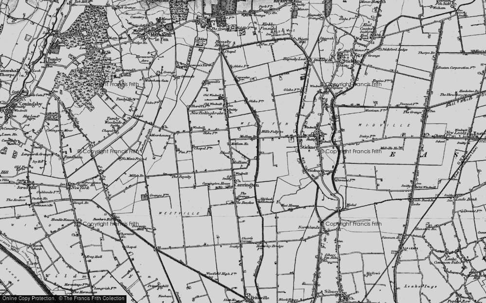 Old Map of Medlam, 1899 in 1899