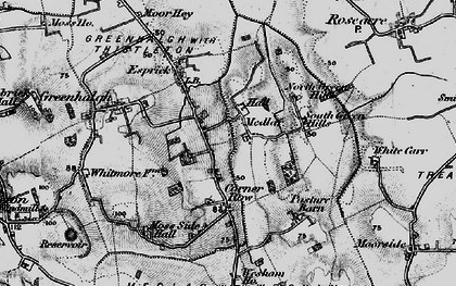 Old map of Beech Grove in 1896