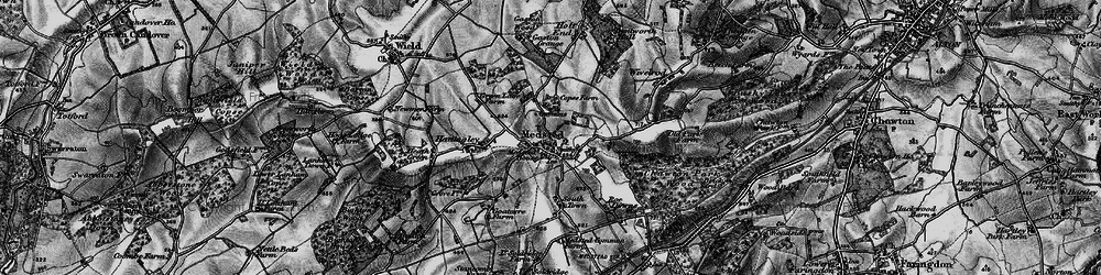 Old map of Medstead in 1895