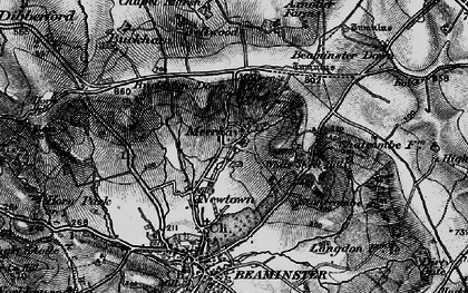 Old map of Meerhay in 1898
