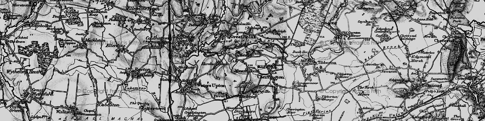 Old map of Meeson Heath in 1899