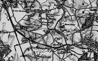 Old map of Meeting House Hill in 1898