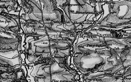 Old map of Meidrim in 1898