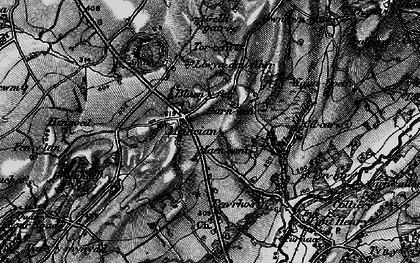 Old map of Meinciau in 1896