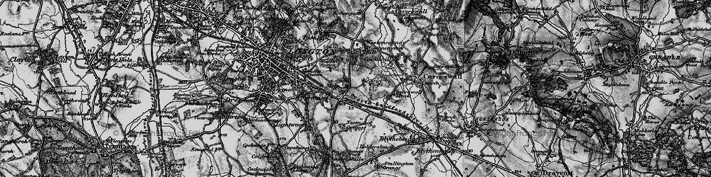 Old map of Meir in 1897