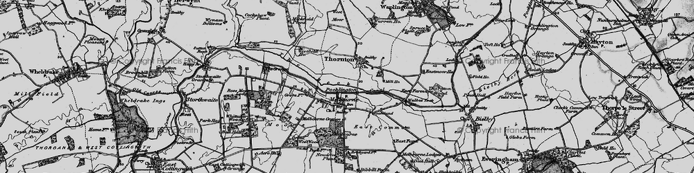 Old map of Melbourne in 1898