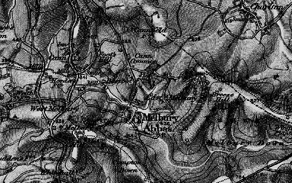 Old map of Melbury Abbas in 1898