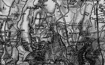 Old map of Melbury Osmond in 1898