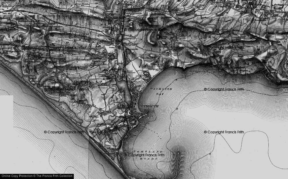 Old Map of Melcombe Regis, 1897 in 1897