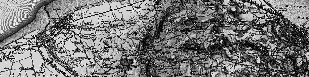 Old map of Meliden in 1898