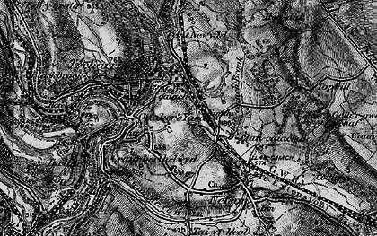 Old map of Melin Caiach in 1897