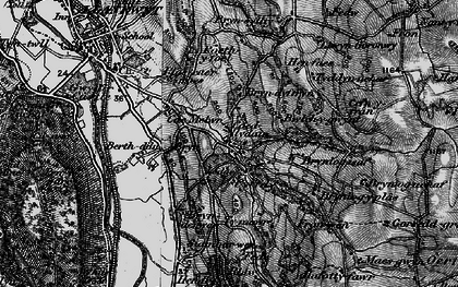 Old map of Bryndyffryn in 1899