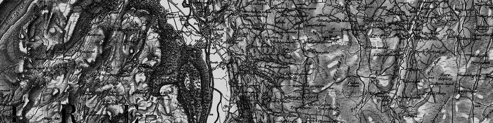 Old map of Melin-y-coed in 1899