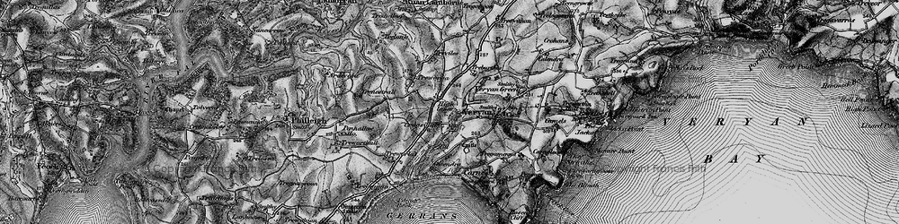 Old map of Melinsey in 1895