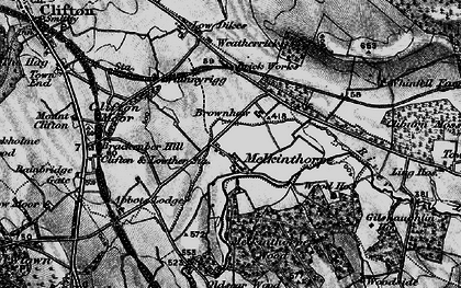 Old map of Leacet Hill in 1897