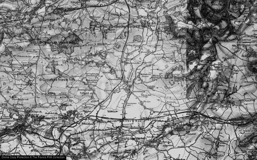 Old Map of Melksham, 1898 in 1898