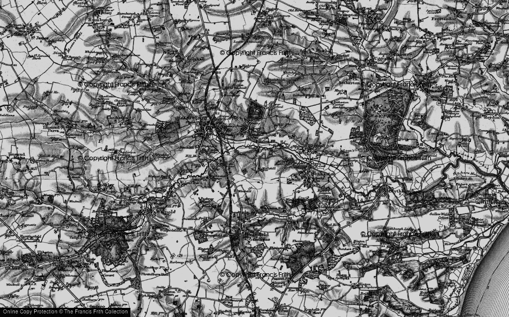 Old Map of Mells, 1898 in 1898