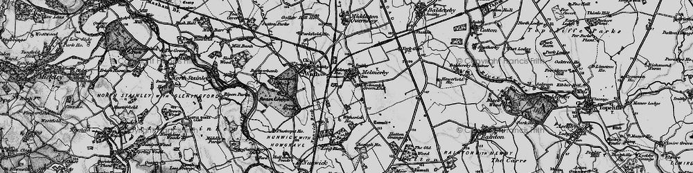 Old map of Melmerby in 1898